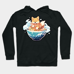 shiba inu ramen Hoodie